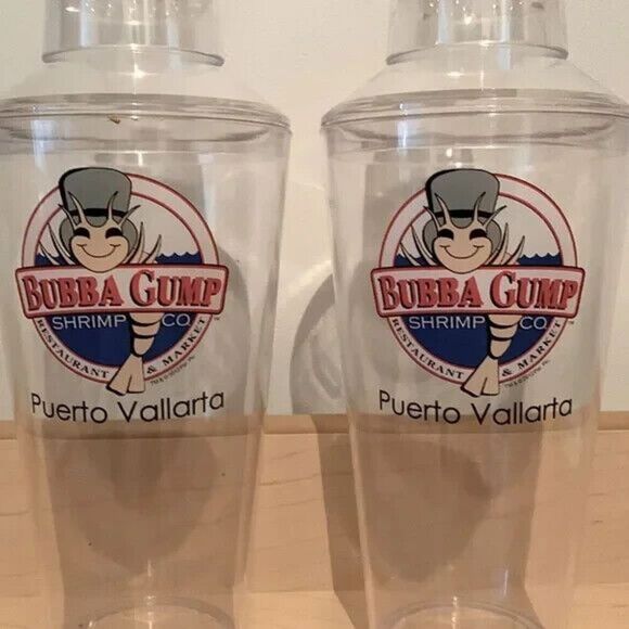 TWO piece set Cocktail Shakers Bubba Gump Shrimp Co - Picture 2 of 5